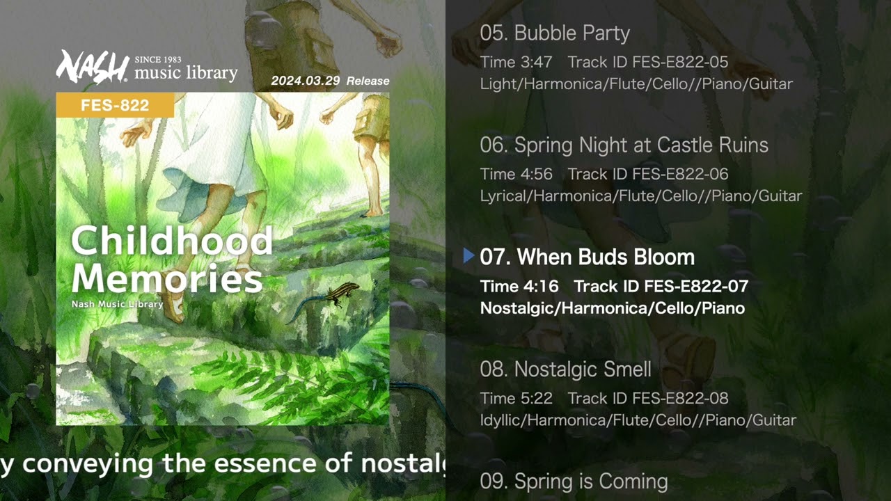 Watch 🎶 Nostalgic Childhood Memories 🌟 | Royalty-Free Background Music 【Nash Music Library Demo】 on YouTube