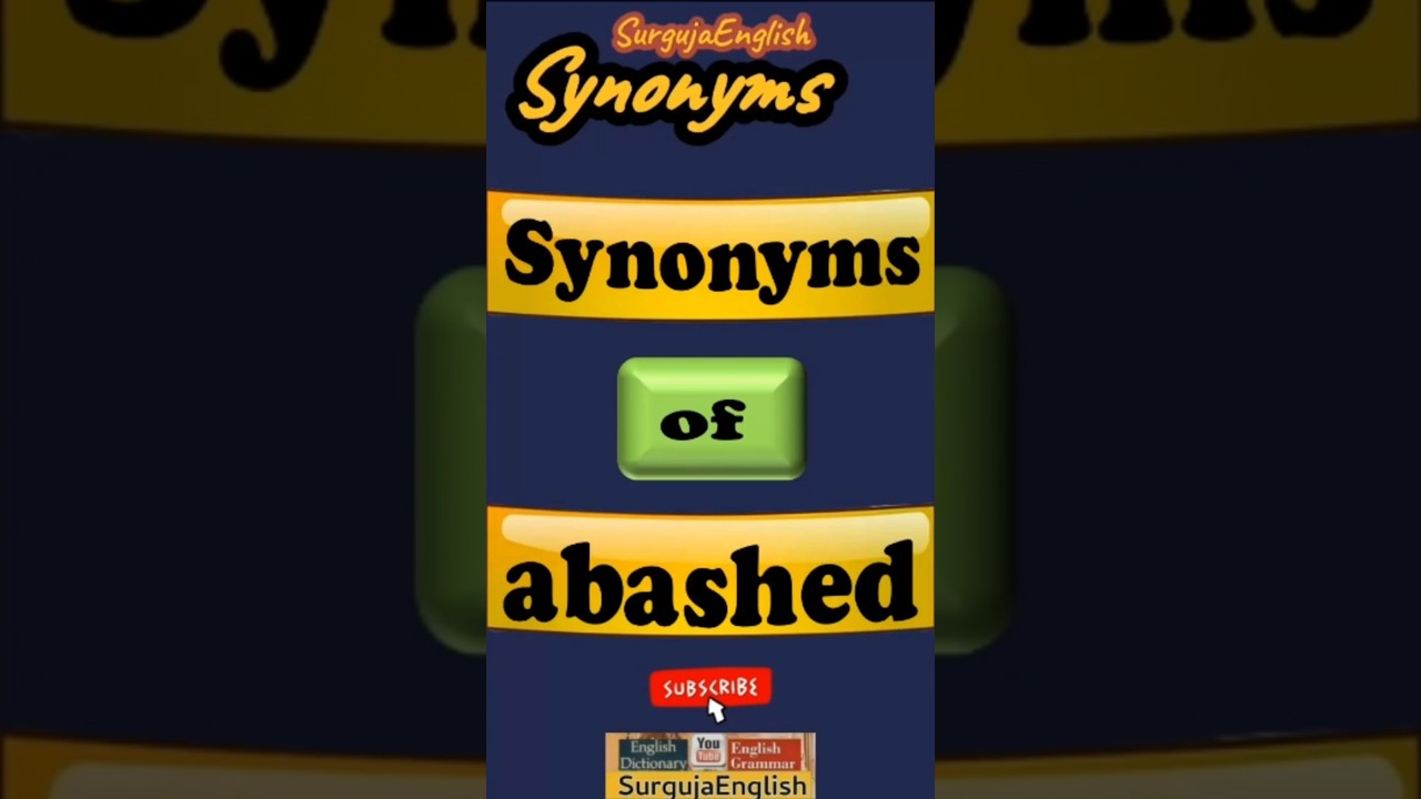 Synonyms of Abashed 