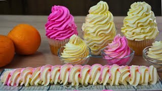 🍊Crema EXTRA FIRME de Naranja para Rellenar y Decorar pasteles ▪️ Crema Sin Mantequilla