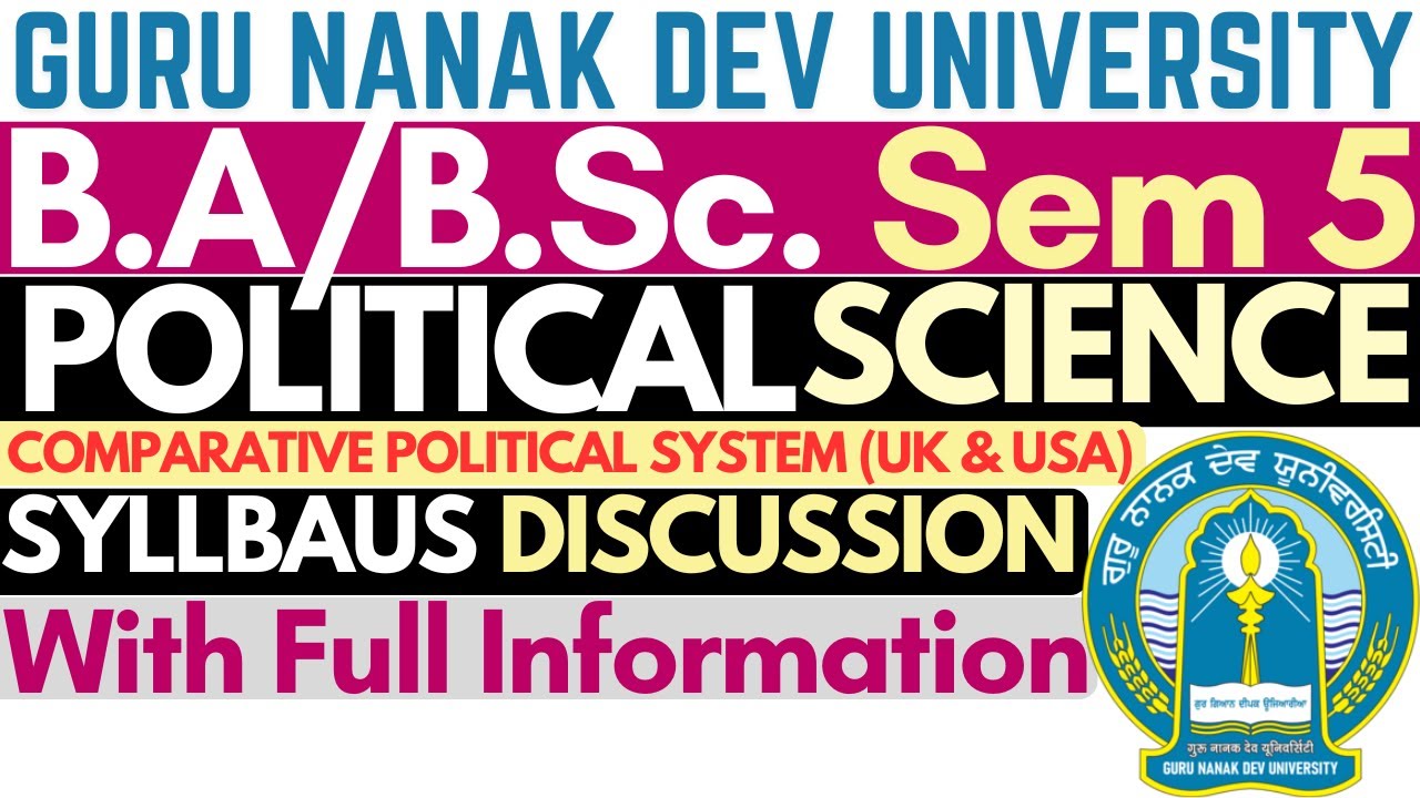 GNDU Syllabus 2025 | Political Science BA 3rd Year | Political Syllabus 2025 | Sem 5 Syllabus | GNDU