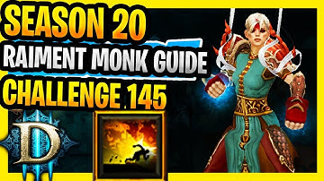 Season 20 Diablo 3 Challenge Rift 145 Raiment Monk Guide Diablo 3 Challenge Rifts D3 Season 20