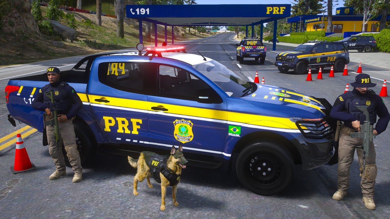 PRF IDENTIFICA E ABORDA CAMINHÃO DO CRIME | GTA 5 POLICIAL