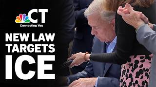 Lamont signs new ICE restrictions bill as legal fight with Trump escalates