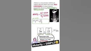 How to calculate MOLARITY 😎 #chemistry #science #education #shorts