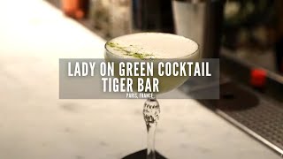 Lady on Green Cocktail | Tiger Bar | Paris | Best Bars in Paris | Things to Do in Paris
