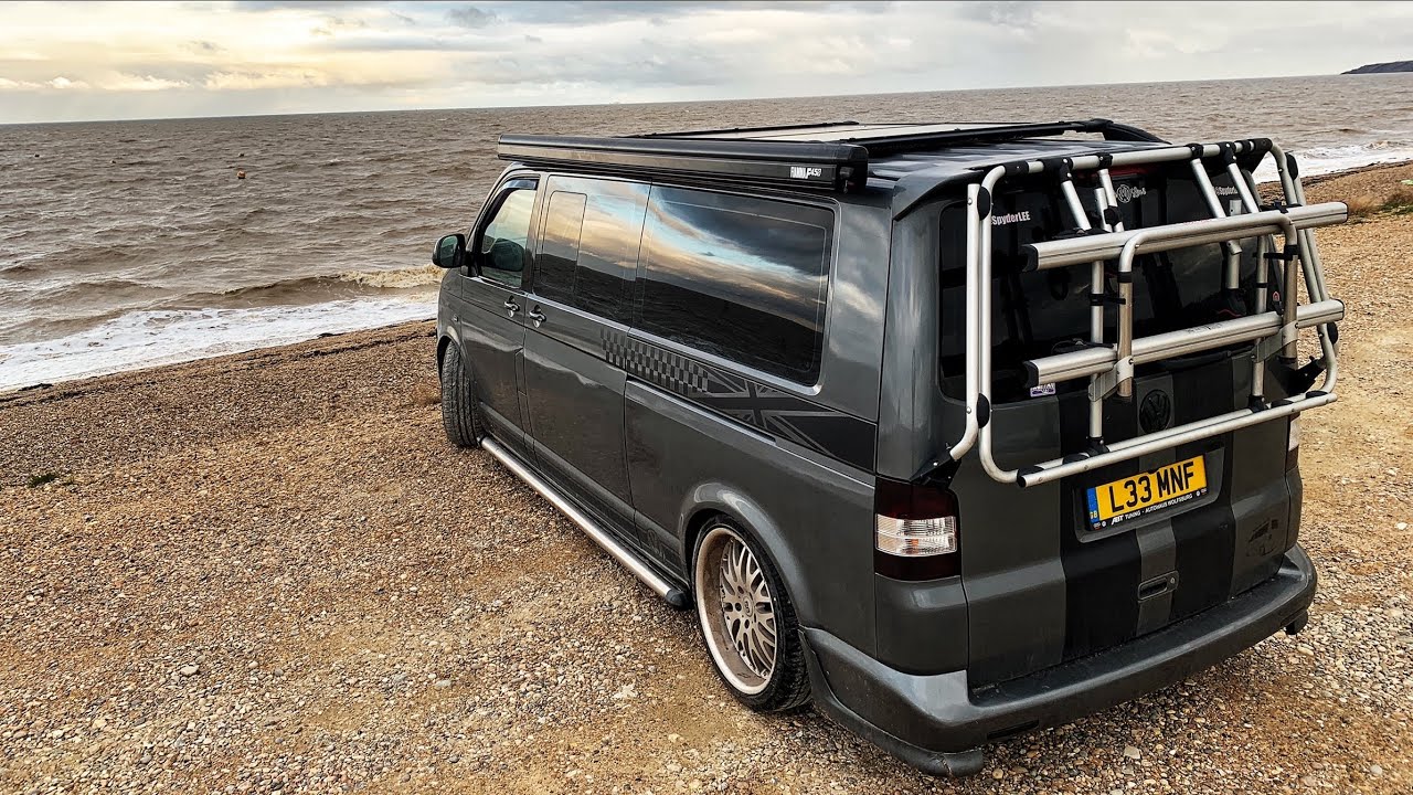 vw t6 tailgate chair storage