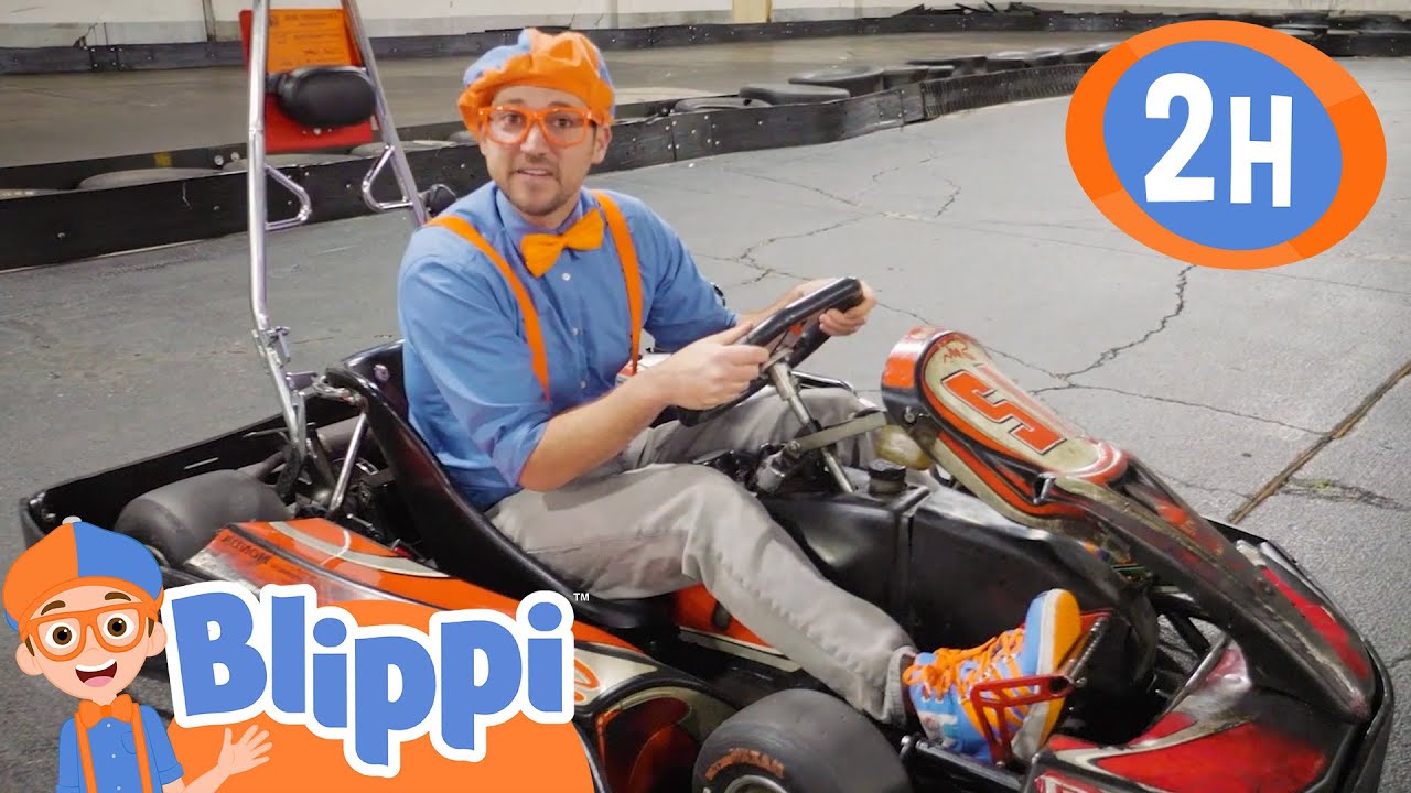 ⁣Super Fast Go Karts - Engines and Numbers |  @Blippi - Educational Videos | Learning for Kids