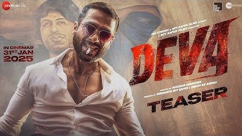 Deva | Official Teaser | Shahid Kapoor | Pooja Hegde |  Rosshan | Andrrews | @FilmyZapata29
