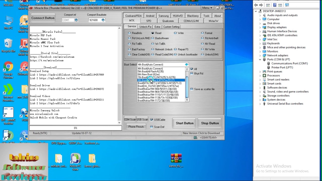 LAVA  V2S FRP UNLOCK MIRACLE BOX  CRACK DONE
