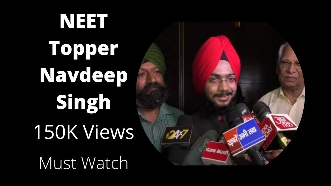 NEET 2017 Topper Navdeep Singh Interview / Helix Institute Chandigarh ...