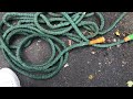 Expandable/Flexible Fabric Garden Hose 50 feet - conditioning a new one