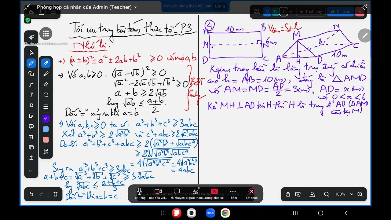 Lớp 8,9: Tối ưu trong bài toán thực tế P3