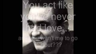 Johnny Cash - One (U2 Cover - With Lyrics) chords