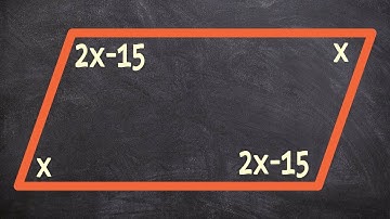 Finding the value of x for interior angle of a polygon - parallelogram