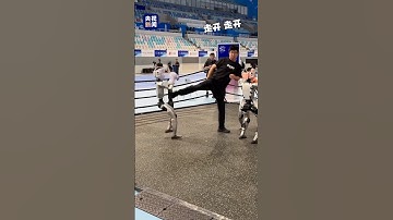 机器人“显眼包”！2025世界人形机器人运动会自由搏击赛，某选手“捣乱” 偷袭裁判。网友：谁叫你还搞不清楚跟裁判的差别😂 | CCTV