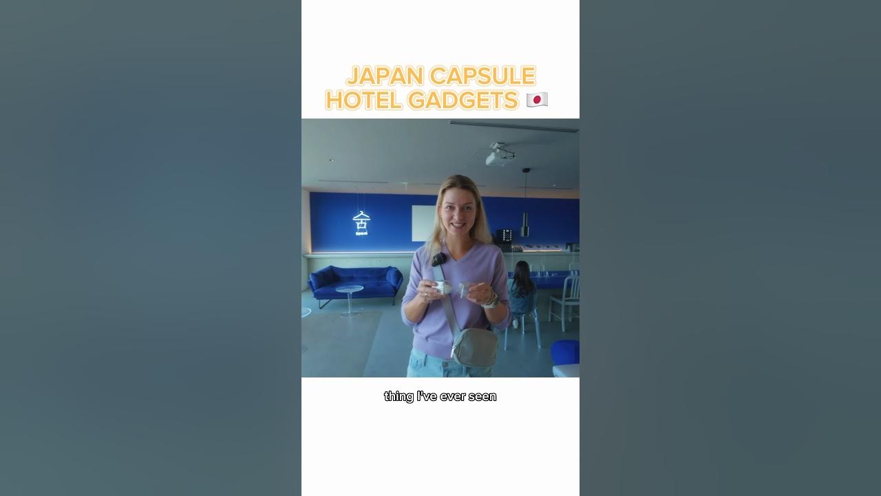 Tokyo capsule hotel crazy gadgets! #japan #tokyo #capsulehotel