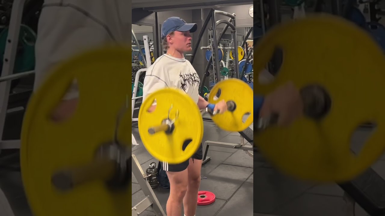 Barbell Curls (90 lbs) 40 kg x 10 Good Form Strength is back 💪🔥