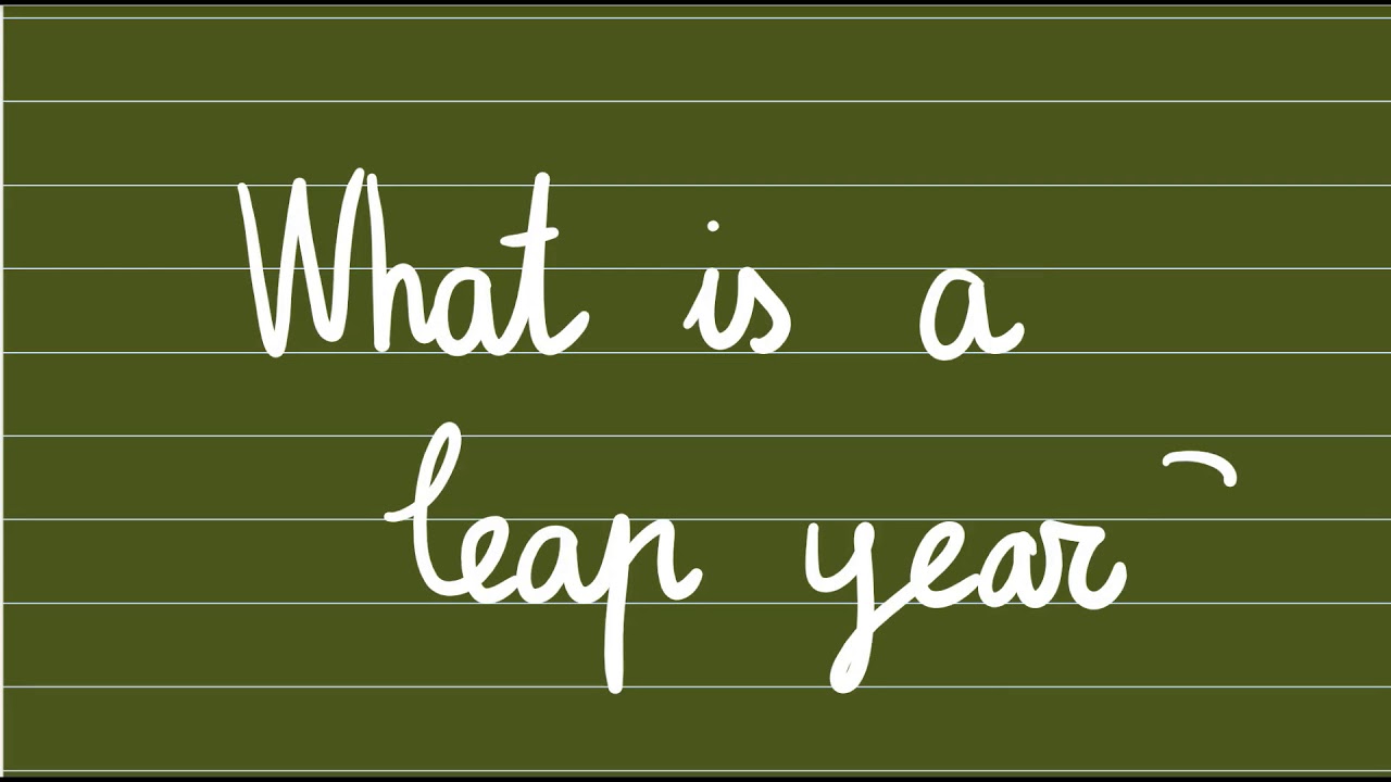 Leap years (años bisiestos) - Extension activities