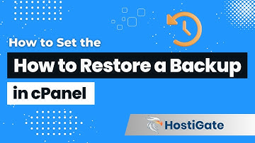 How to restore a backup in cPanel | HostiGate