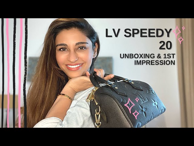 Louis Vuitton Handbag Unboxing  SPEEDY 20 + MOD SHOT 