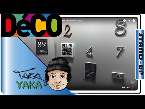 ▶️ Plaque d'entrée en QR CODE , lumineuse , sur mesure avec Plexi-View