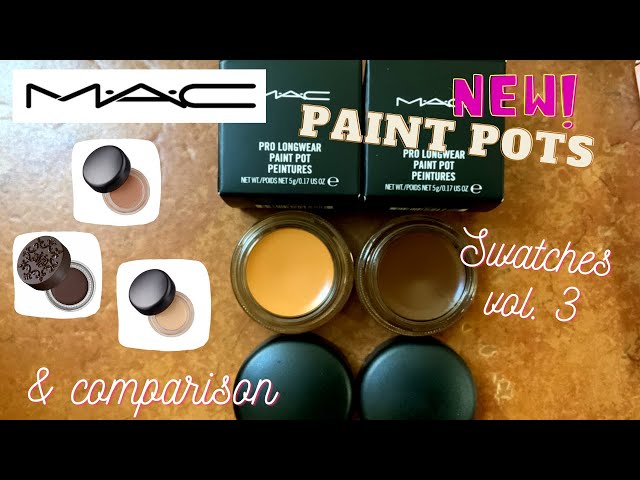 New MAC Paint Pots Contemplative States, It's Fabstract swatches &  comparison - YouTube
