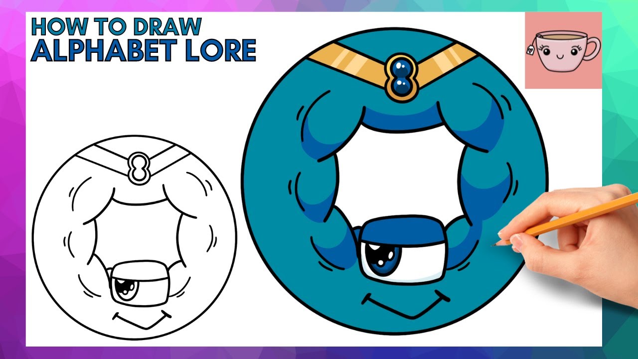 How To Draw Alphabet Lore - Letter O  Cute Easy Step By Step Drawing  Tutorial 