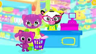 Cute & Tiny Supermarket - Baby Pets Go Shopping - Video for Kids - Kids Game screenshot 3