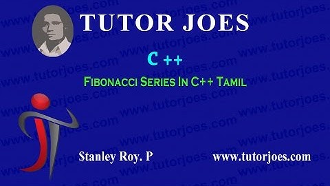 fibonacci series  in tamil