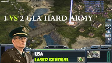 Command & Conquer Generals | Zero Hour : 1 vs 2 GLA HARD ARMY