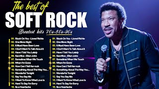 Lionel Richie, Elton John, Bee Gees, Billy Joel, Rod Stewart, Lobo🎙 Soft Rock Love Songs 70s 80s 90s