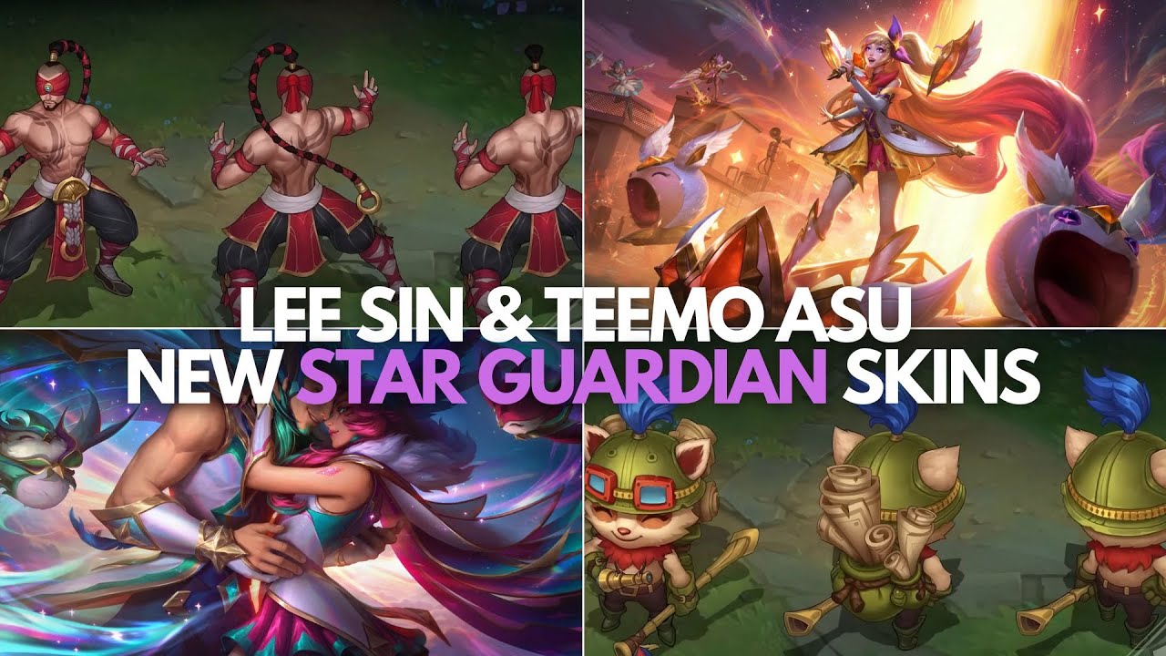 3 Novas Skins Star Guardian no PC + Novos Reworks de Lee Sin e Teemo no League  of Legends! 