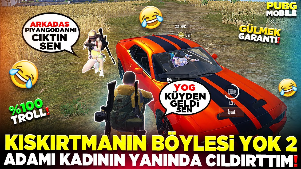 KIŞKIRTMANIN BÖYLESİ YOK 2 ADAMI KADININ YANINDA ÇILDIRTTIM!! 🤣 | PUBG MOBILE
