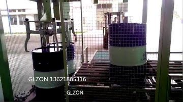 GLZON full automatic 200L drum filling and palletizing machine