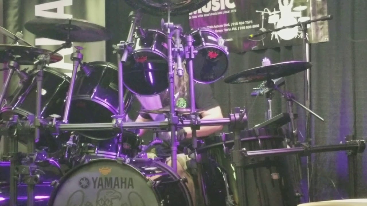 Paul Bostaph ( Slayer) " Disciple " Skips Music Sacramento CA 2-22-18