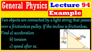 General Physics| Lecture 94|Example: problem on inclined plane with detailed explanation in Amharic