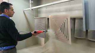 manual spray booth (powder coating booth)