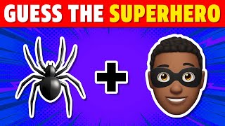 Guess the Superhero by Emoji🕷️🦸‍♂️| Marvel & DC Characters