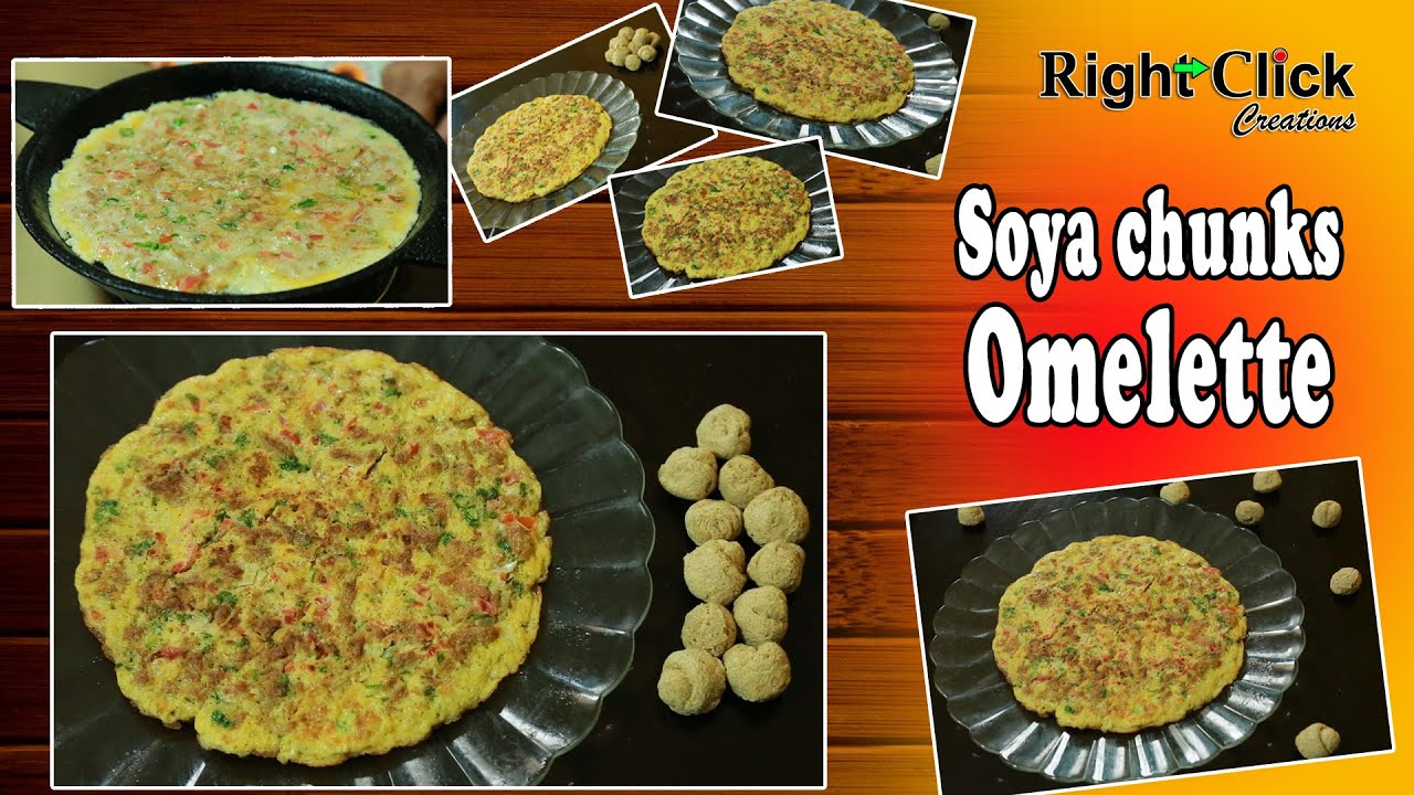 A unique style of Omelette recipe & very tasty also - Soya chunks Omelette.