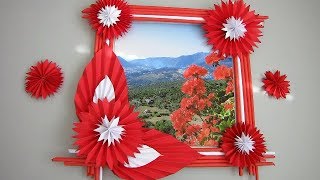 Diy: Easy Photo Frame Tutorial (Birtay Gift Idea/ Room Decoration)Made With Color Paper M