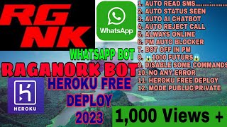 HOW TO deploy RAGANORK BOT MD ON HEROKU 🤖 WhatsApp BOT 2023 ✅ 🗿RAGANORK BOT create ON HEROKU FREE screenshot 5