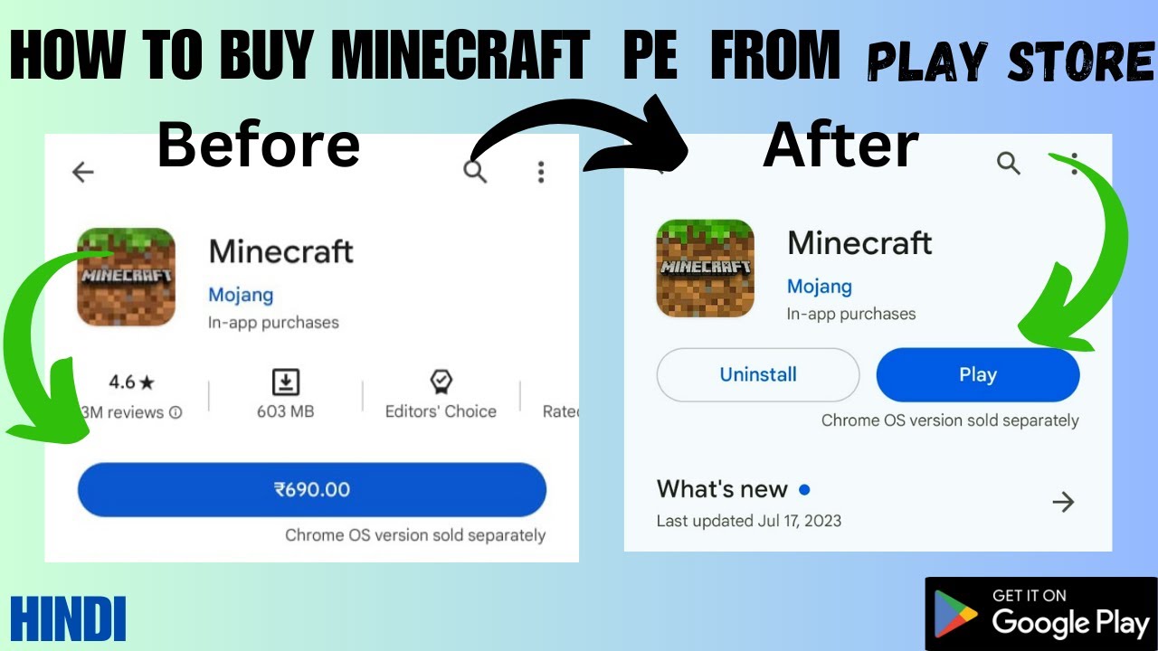 How To Buy Minecraft Pocket Edition from Google Playstore, Legit Way to  Buy Minecraft