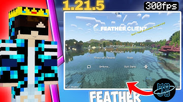 How To Download Feather Client In Mojo Launcher 1.21.5 🔥🤯 [No Fancy Menu Mod]