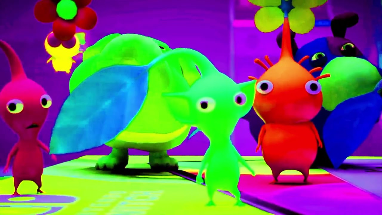 Catching Pikmin groups remembrance pictures to cartoons anime