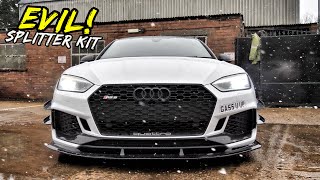 CHECK OUT THE RS5'S ULTRA AGGRESSIVE *DARK GHOST* SPLITTER KIT!!