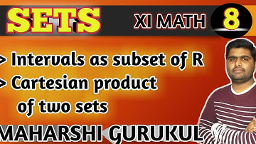 Sets | intervals as subset of R | Cartesian product of sets | 11th chse math |