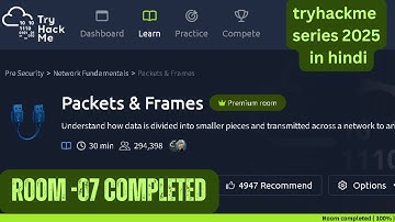 TryHackMe  series Room 7 completed | Packets & Frames  Complete Walkthrough  in Hindi
