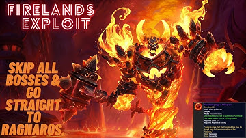 MOUNT FARMING TRICKS - FIRELANDS - Skip all bosses & go straight to Ragnaros.