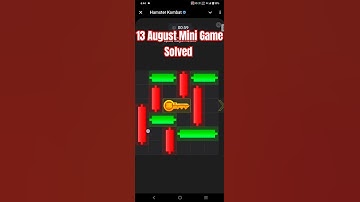 13 August Mini Game PUZZLE | Hamster Kombat Mini Game 13 August Puzzle Solve (100%Solve)