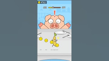 pig and banana HIDE & SEEK LEVEL 608 || Cat Escape Infinity ||#hide #shorts